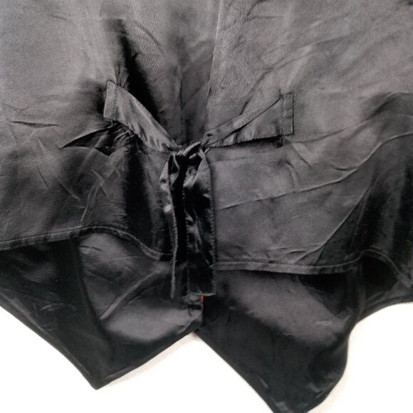 Vintage 1990s Halloween Vest Women Large Black Pumpkin Witch Ghost Novelty - Picture 7 of 16